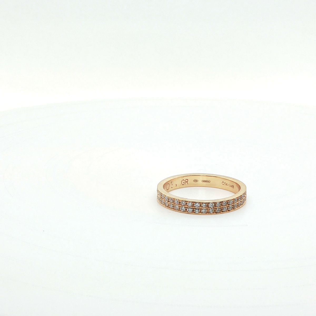 Custom Engraved Rose Gold Celestial Band Ring