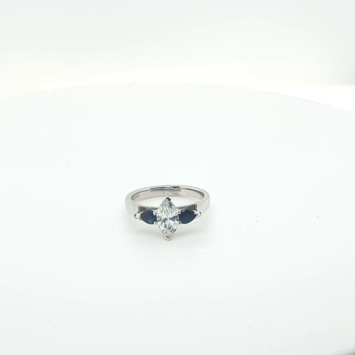 Marquise Brilliant Cut Diamond Engagement Ring in Platinum