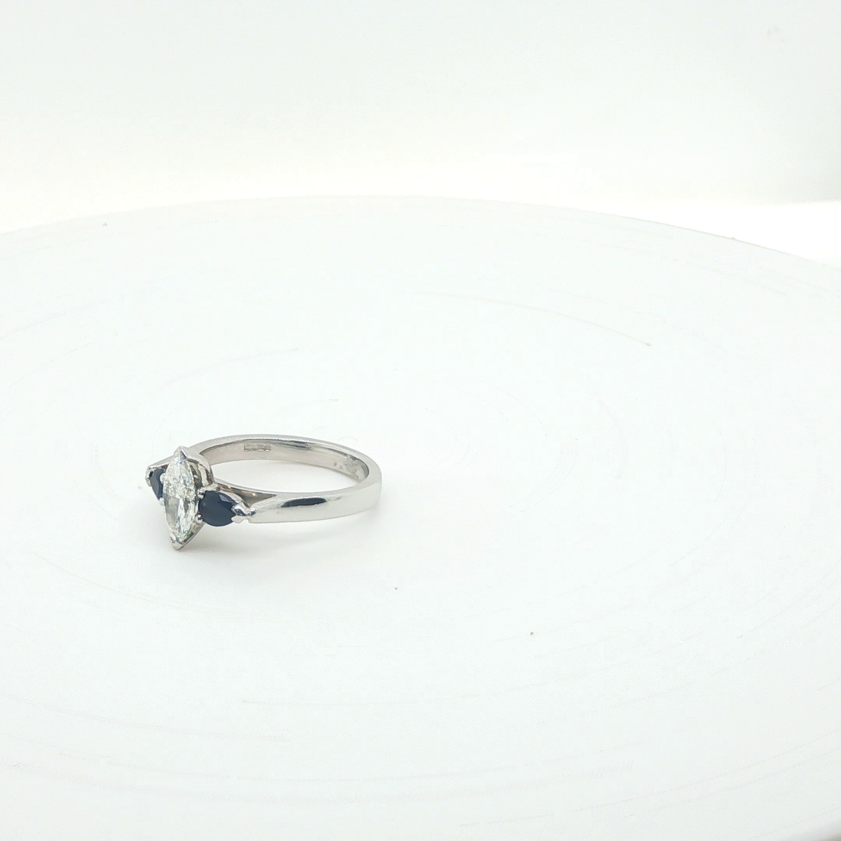 Marquise Brilliant Cut Diamond Engagement Ring in Platinum