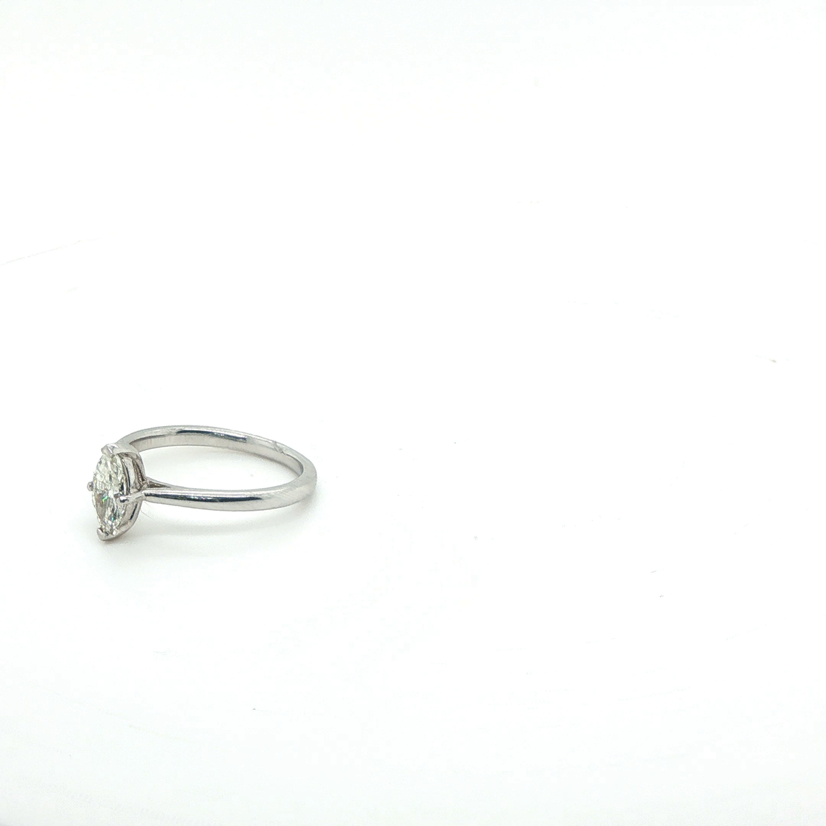 Marquise Brilliant Cut Diamond Solitaire Ring in Platinum