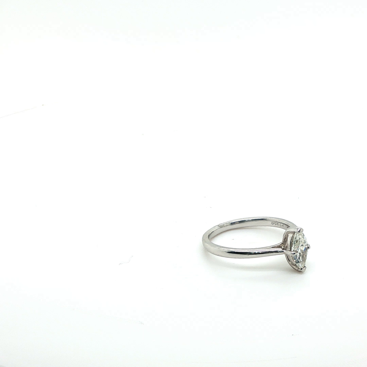 Marquise Brilliant Cut Diamond Solitaire Ring in Platinum