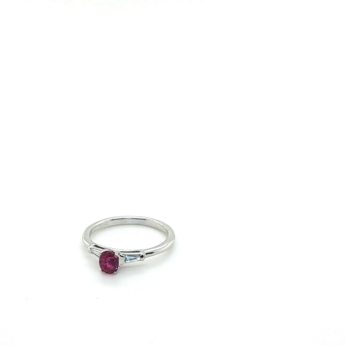Oval Pink Sapphire Multi-Stone Ring in 18ct White Gold