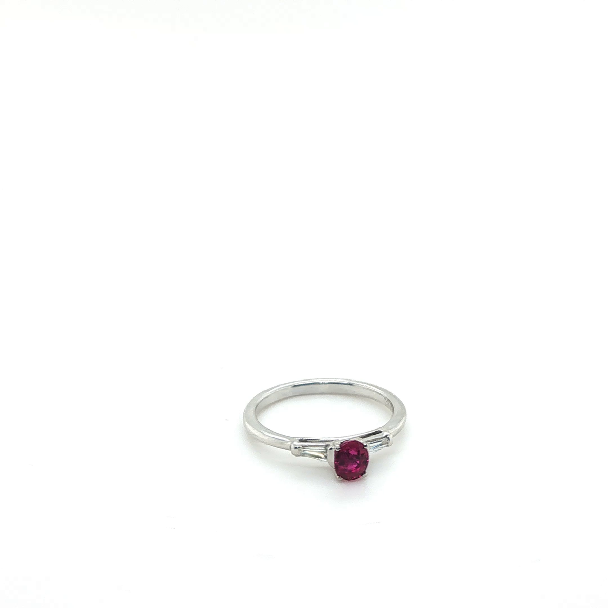 Oval Pink Sapphire Multi-Stone Ring in 18ct White Gold