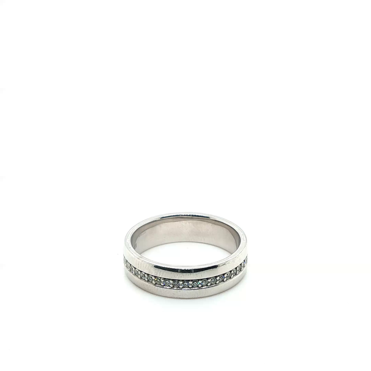 Classic White Gold Round Brilliant Cut Diamond Eternity Ring