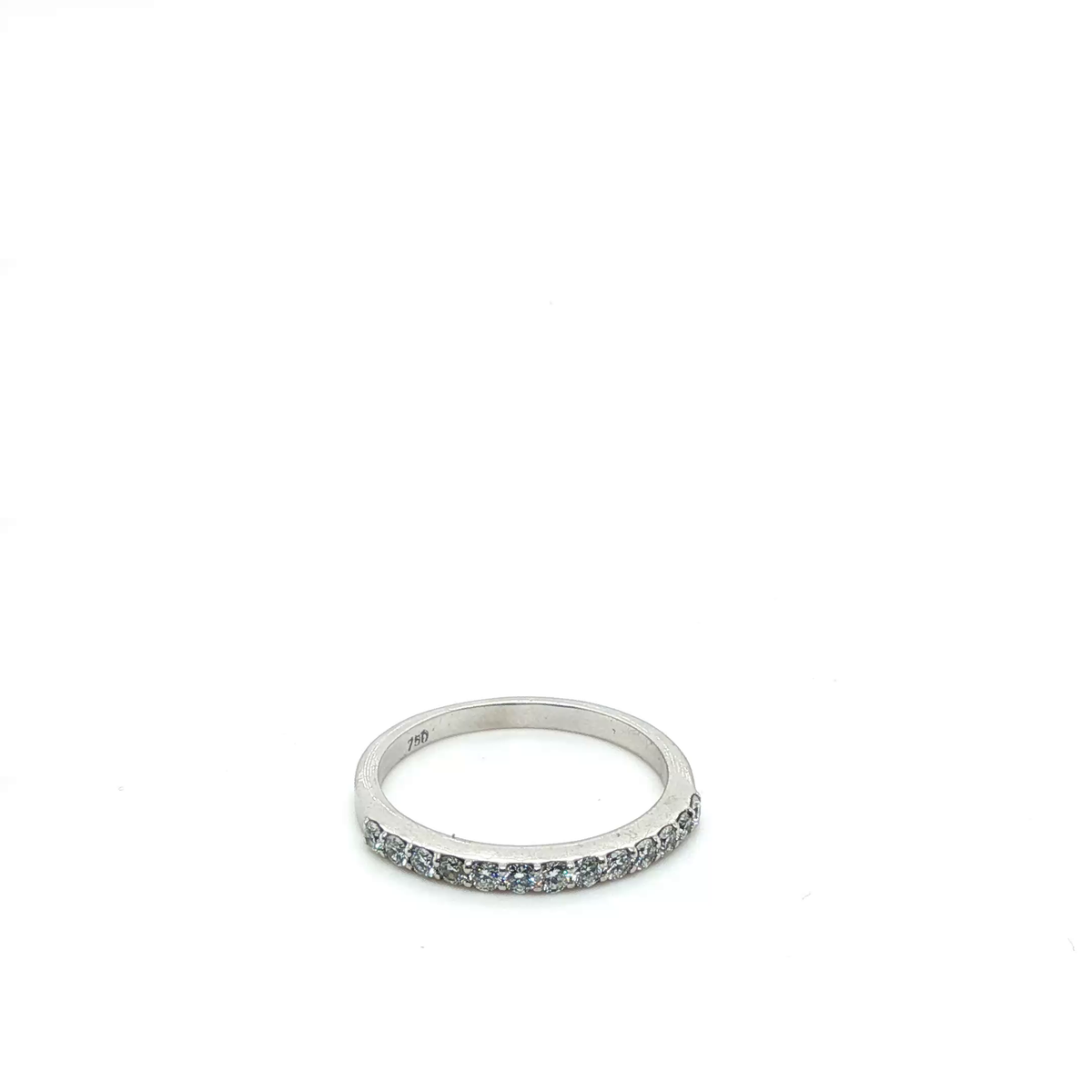 Round Brilliant Cut Diamond Channel-Set White Gold Eternity Ring