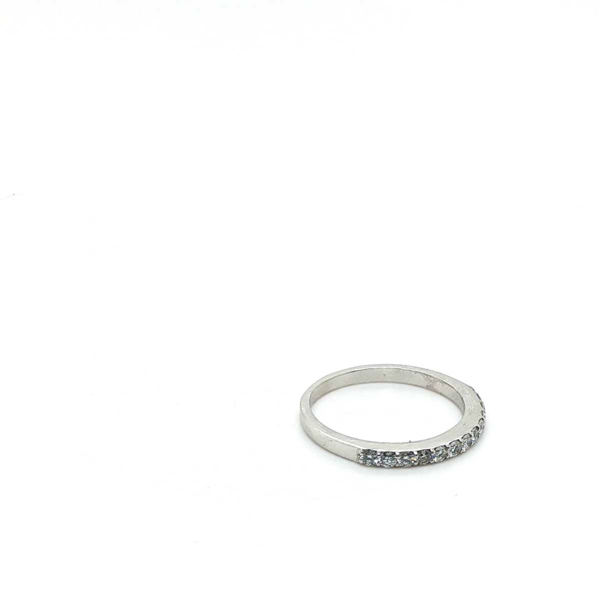 Round Brilliant Cut Diamond Channel-Set White Gold Eternity Ring