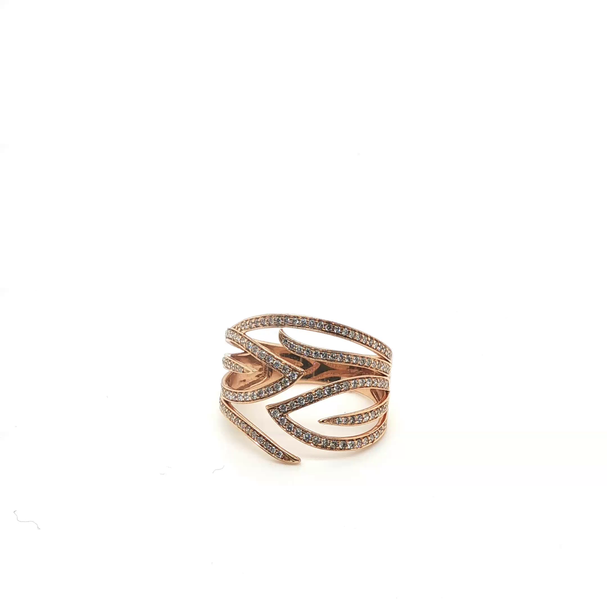 Minimalist Polished Rose Gold Stackable Band