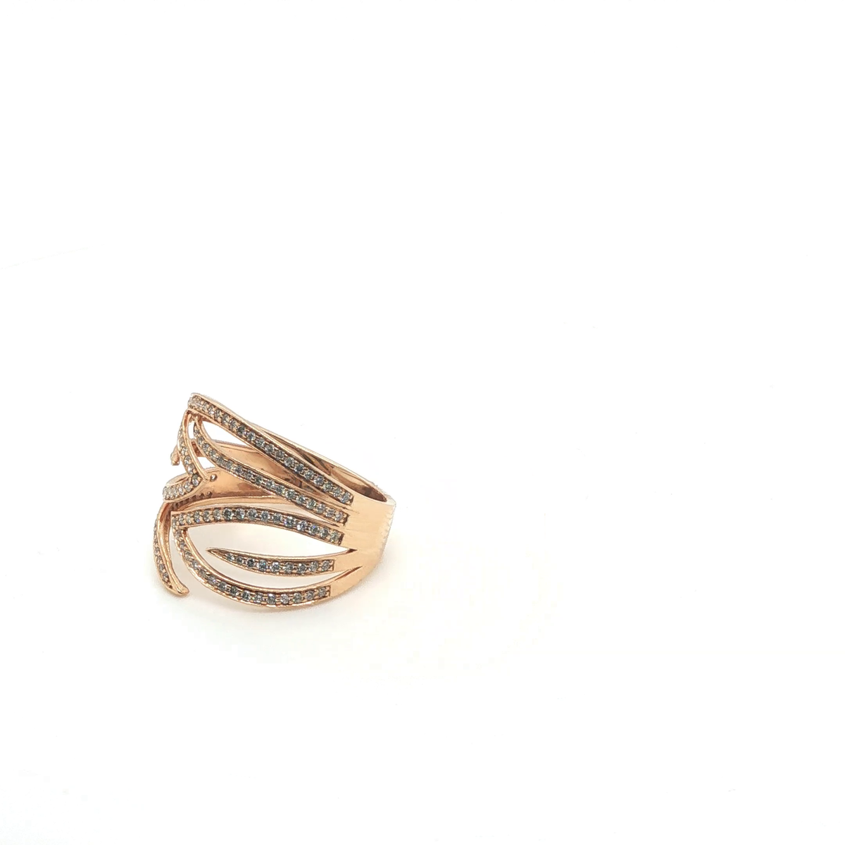 Minimalist Polished Rose Gold Stackable Band