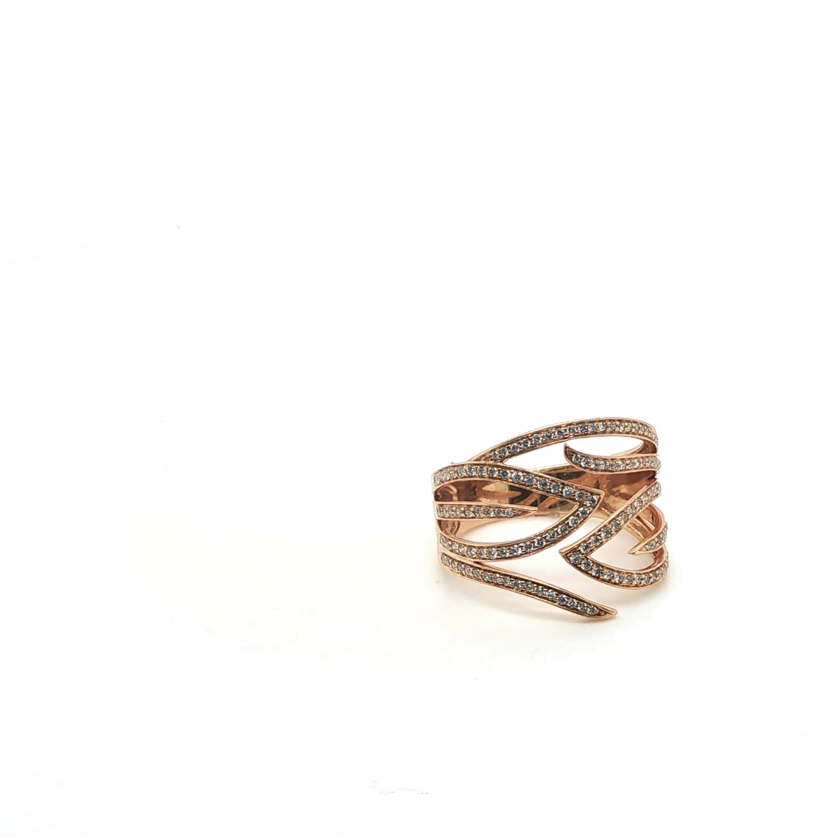 Minimalist Polished Rose Gold Stackable Band