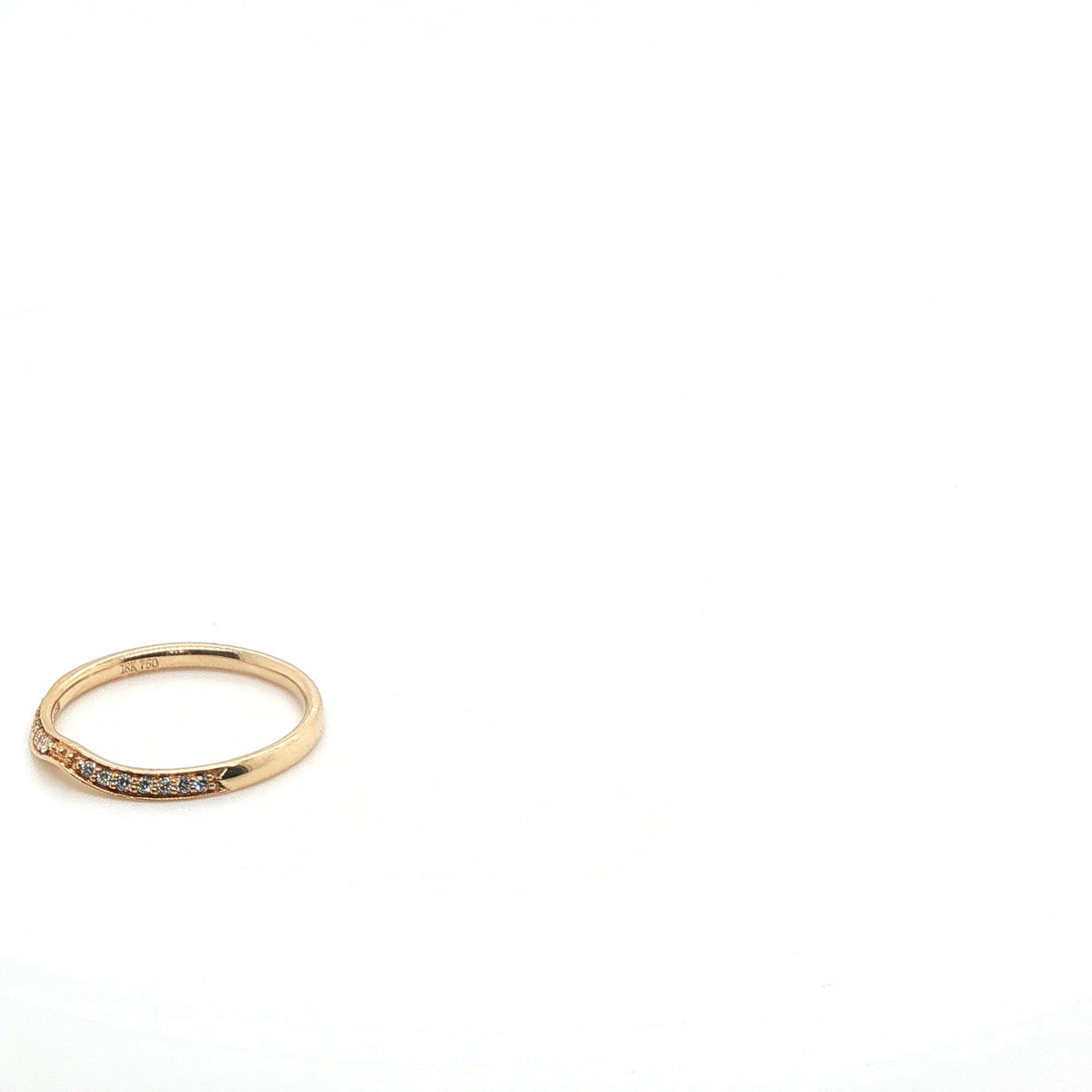 Modern Brilliant Round Diamond Rose Gold Wedding Ring