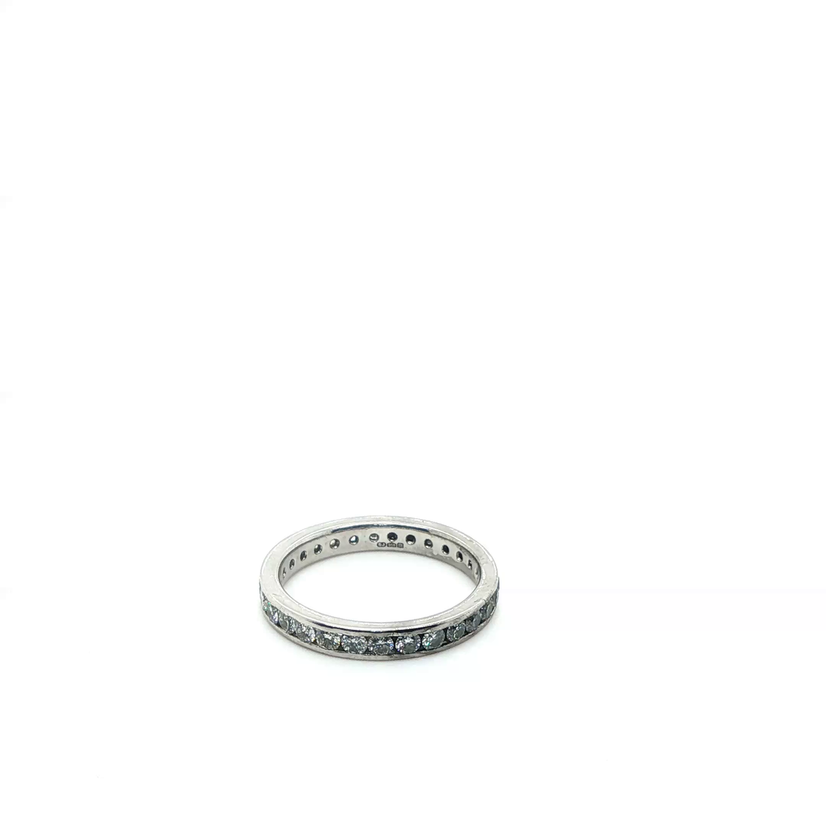 Round Brilliant Cut Diamond Eternity Ring in Platinum