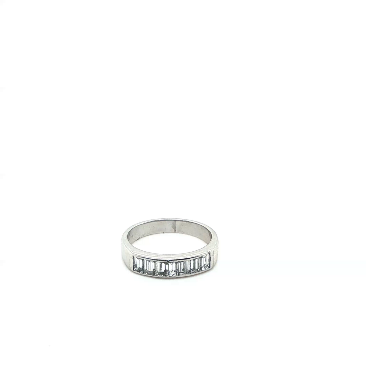 Baguette Diamond Channel Set Eternity Ring in Platinum