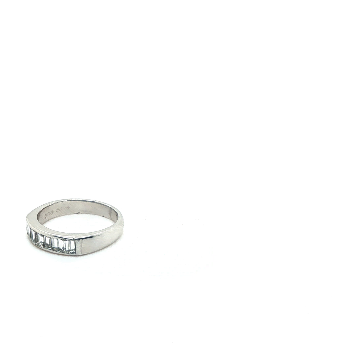 Baguette Diamond Channel Set Eternity Ring in Platinum