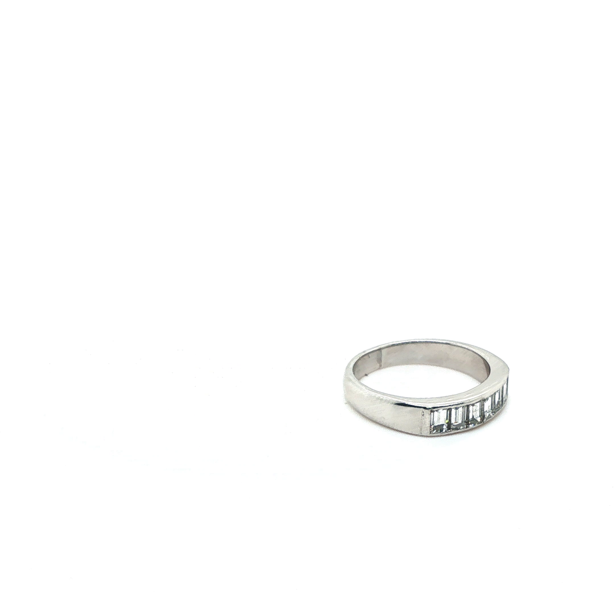 Baguette Diamond Channel Set Eternity Ring in Platinum