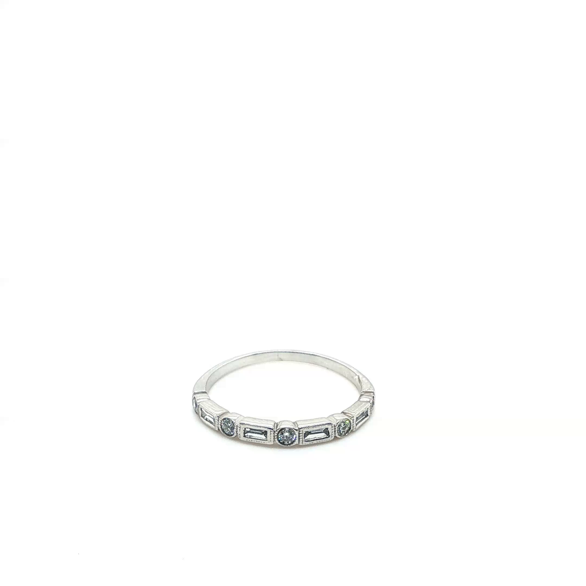 Classic White Gold Round Brilliant Diamond Eternity Ring