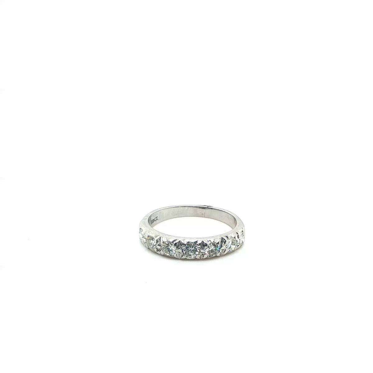 Round Brilliant Diamond Full Eternity Ring in White Gold