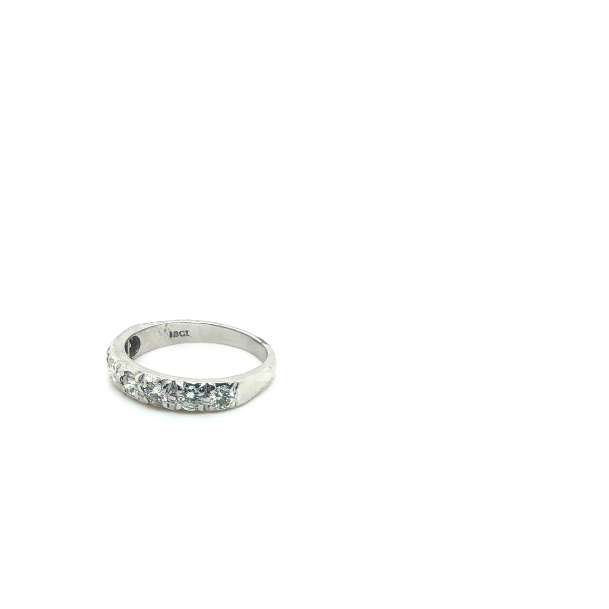 Round Brilliant Diamond Full Eternity Ring in White Gold