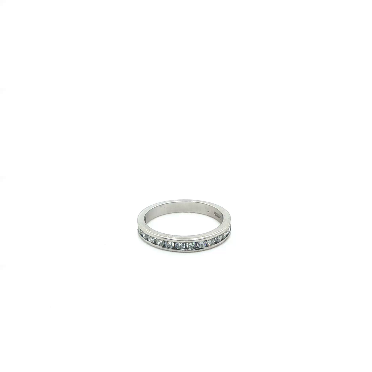 Round Brilliant Cut Diamond Eternity Ring in White Gold