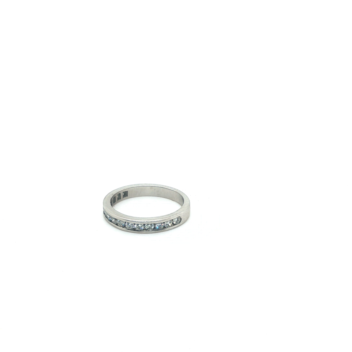 Round Brilliant Cut Diamond Eternity Ring in White Gold