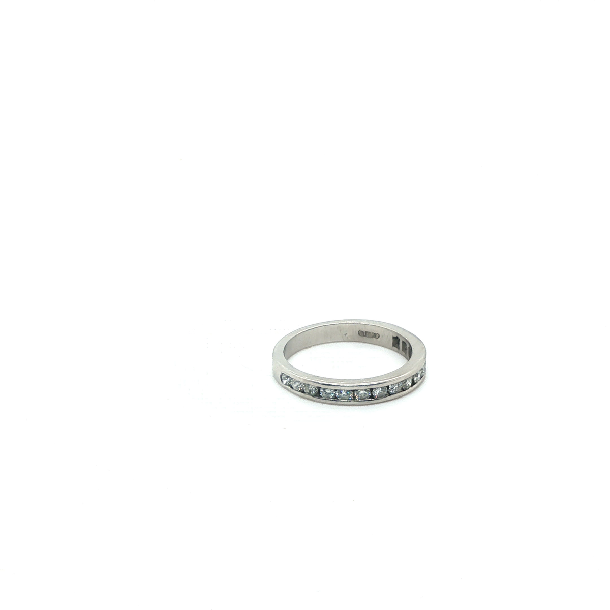 Round Brilliant Cut Diamond Eternity Ring in White Gold