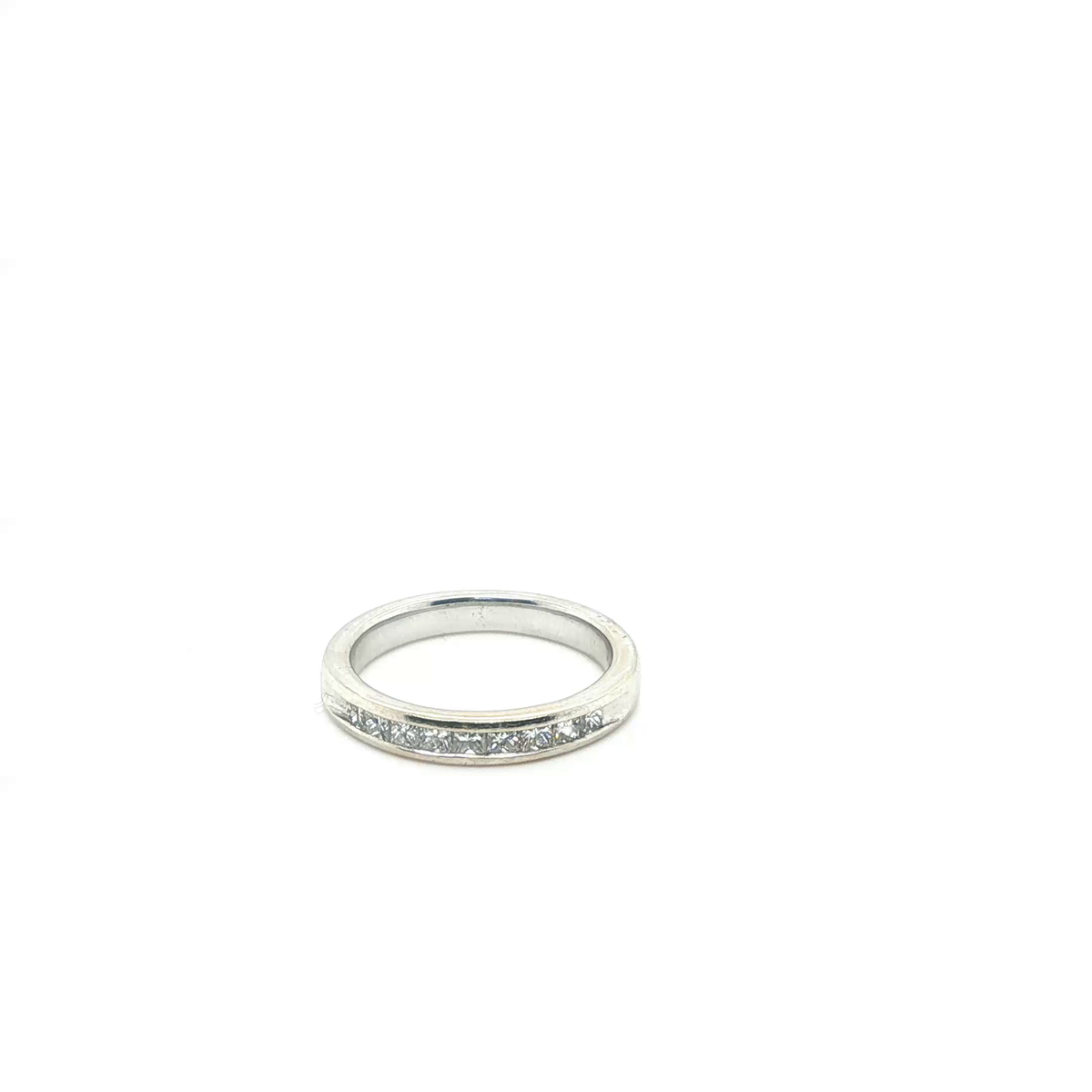 Princess Cut Diamond White Gold Eternity Ring