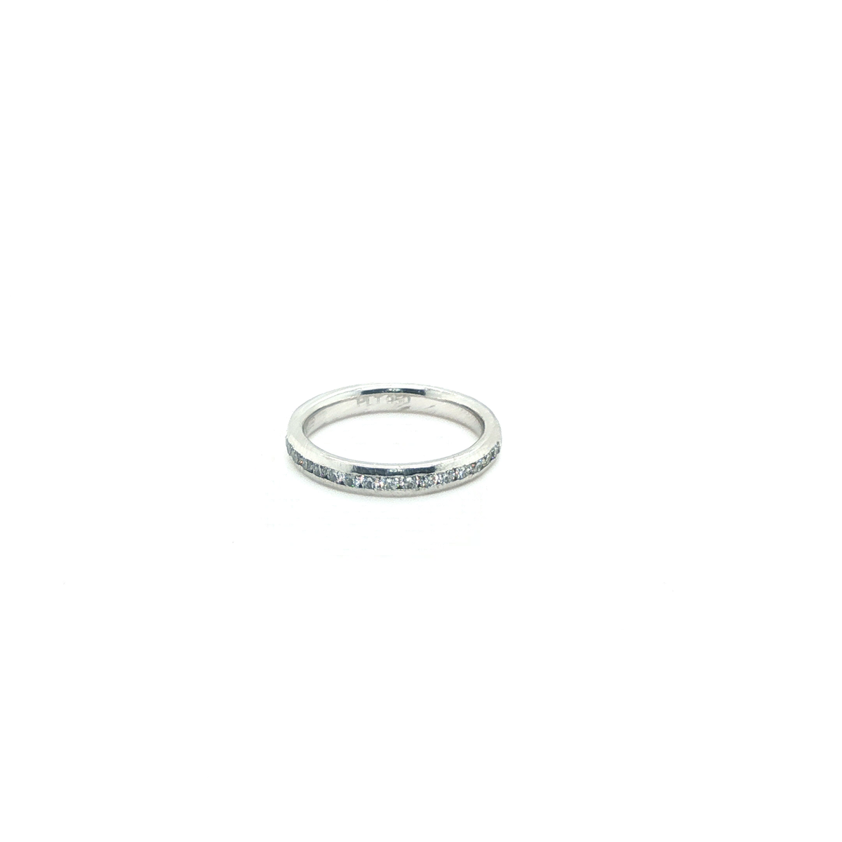 Classic Round Brilliant Diamond Full Eternity Band in Platinum