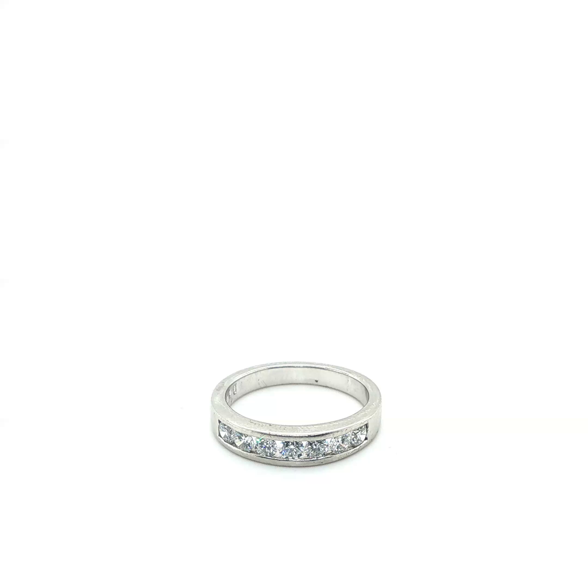 Classic Round Brilliant Cut Diamond Full Eternity Ring in Platinum