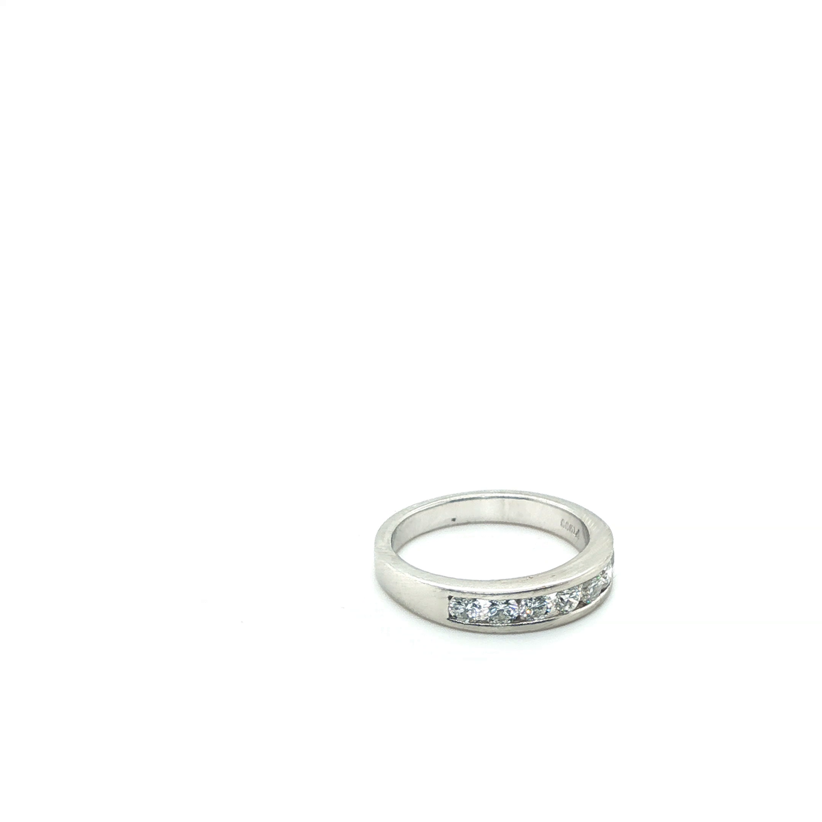 Classic Round Brilliant Cut Diamond Full Eternity Ring in Platinum