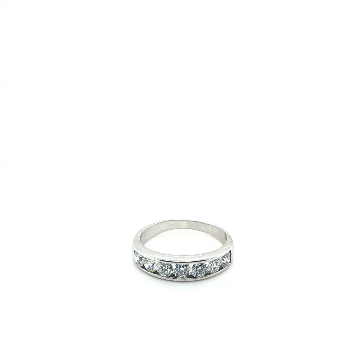 Classic Round Brilliant Cut Diamond Eternity Ring in White Gold