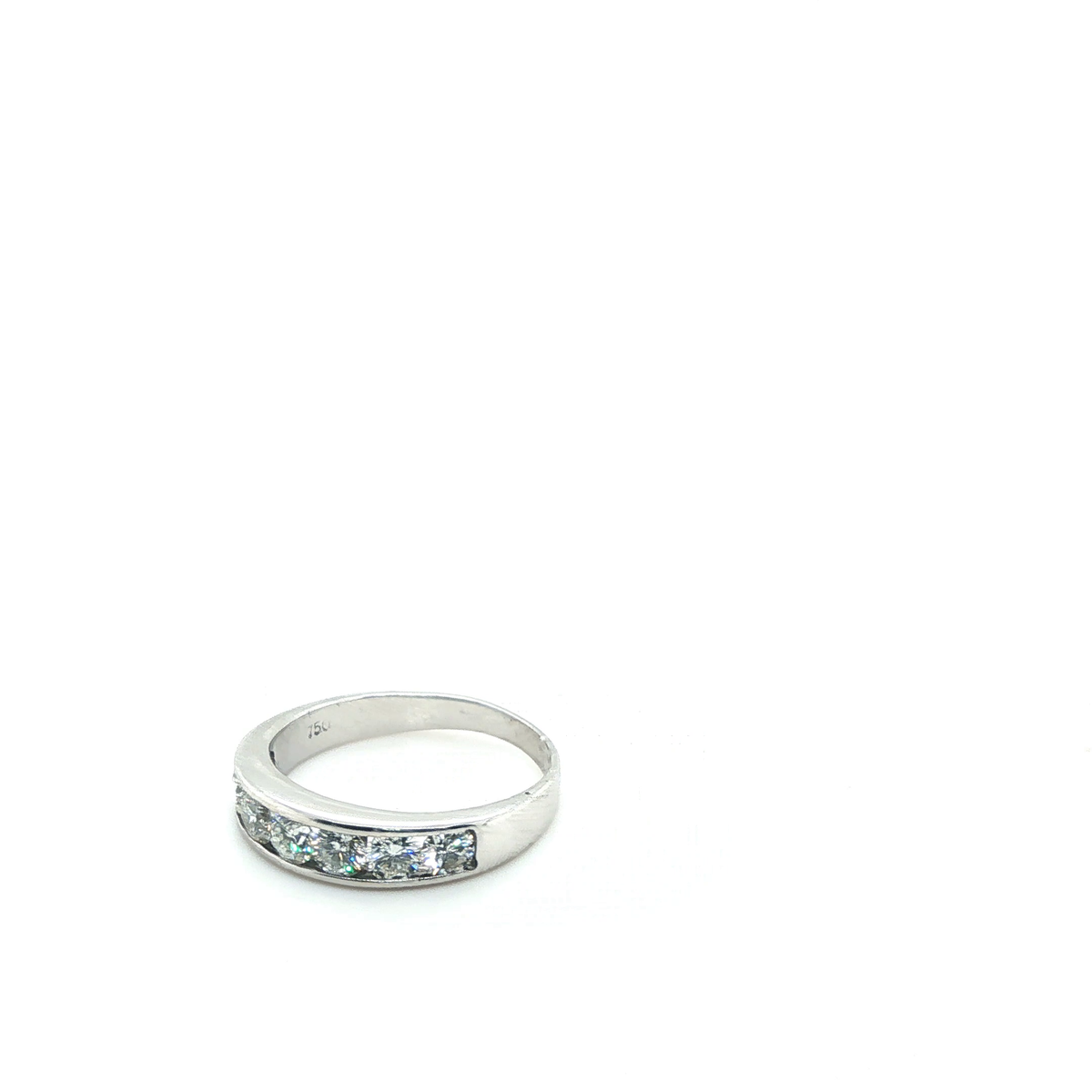 Classic Round Brilliant Cut Diamond Eternity Ring in White Gold