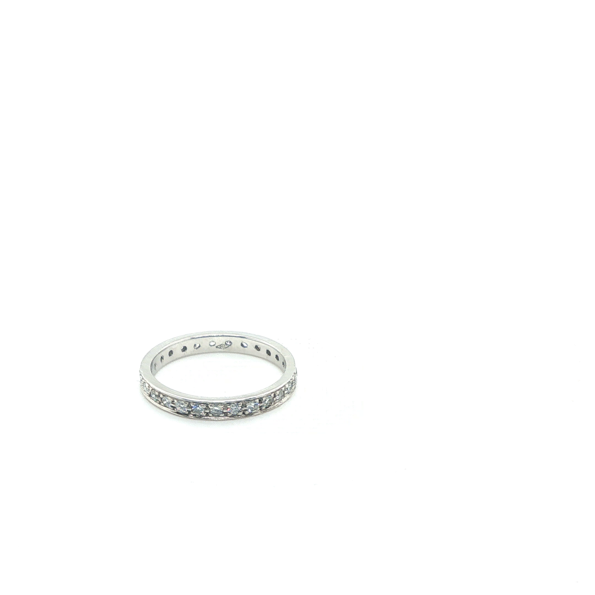 Round Brilliant Cut Diamond Eternity Ring in White Gold