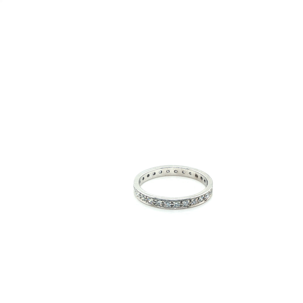 Round Brilliant Cut Diamond Eternity Ring in White Gold