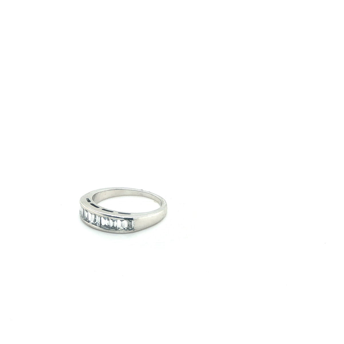 Classic Baguette Diamond White Gold Eternity Ring