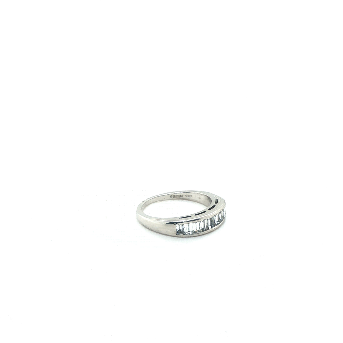 Classic Baguette Diamond White Gold Eternity Ring