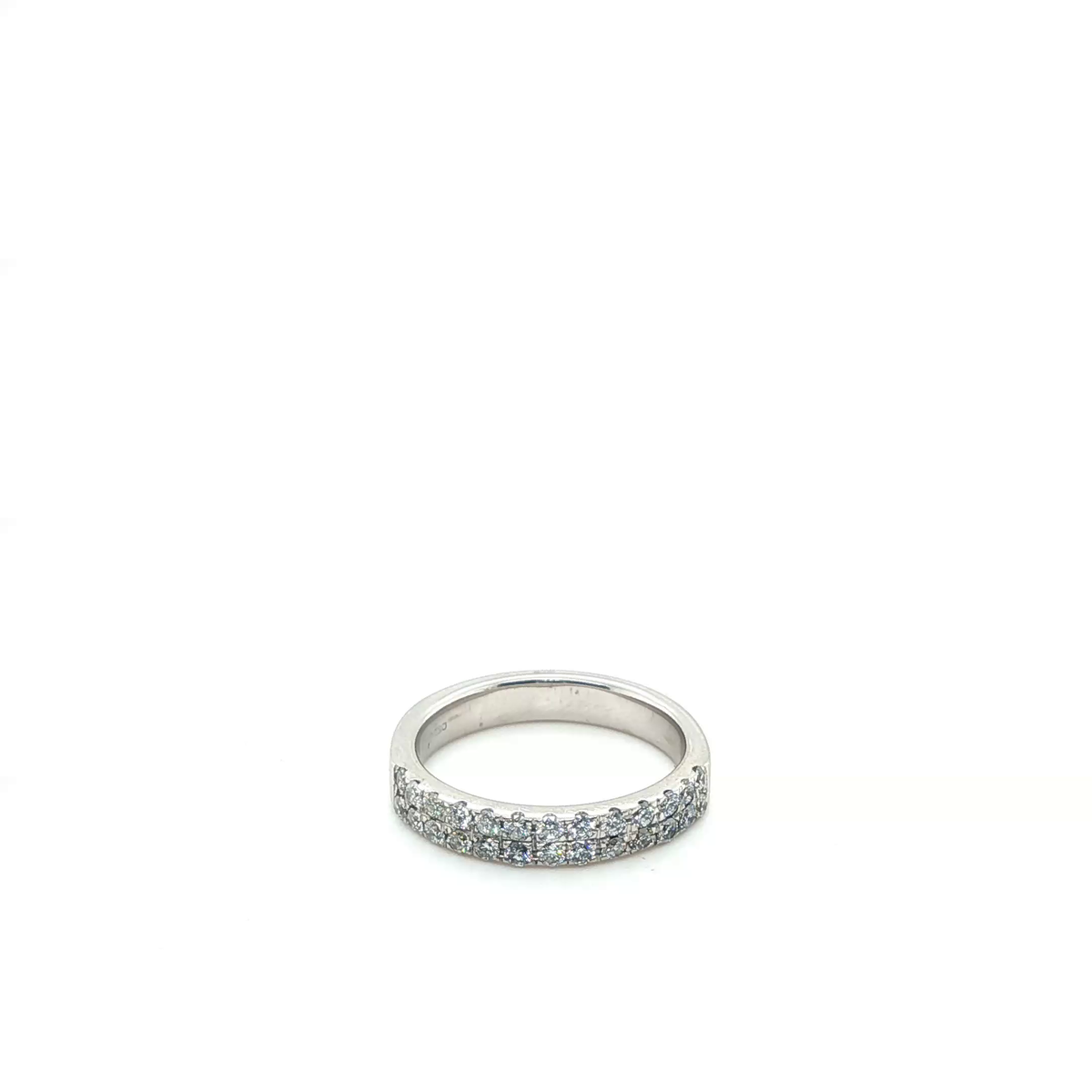 Exquisite Round Brilliant Diamond White Gold Eternity Ring