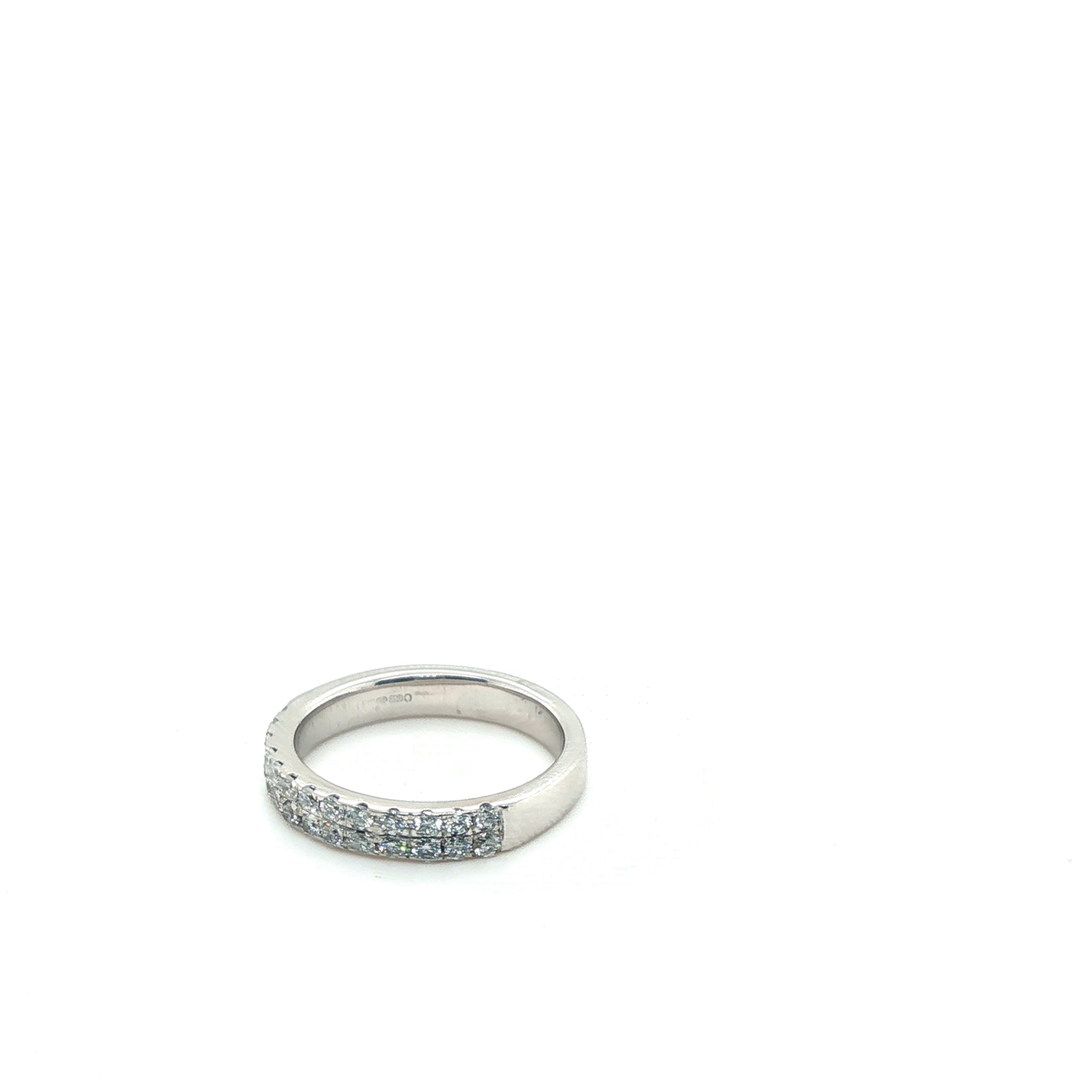 Exquisite Round Brilliant Diamond White Gold Eternity Ring