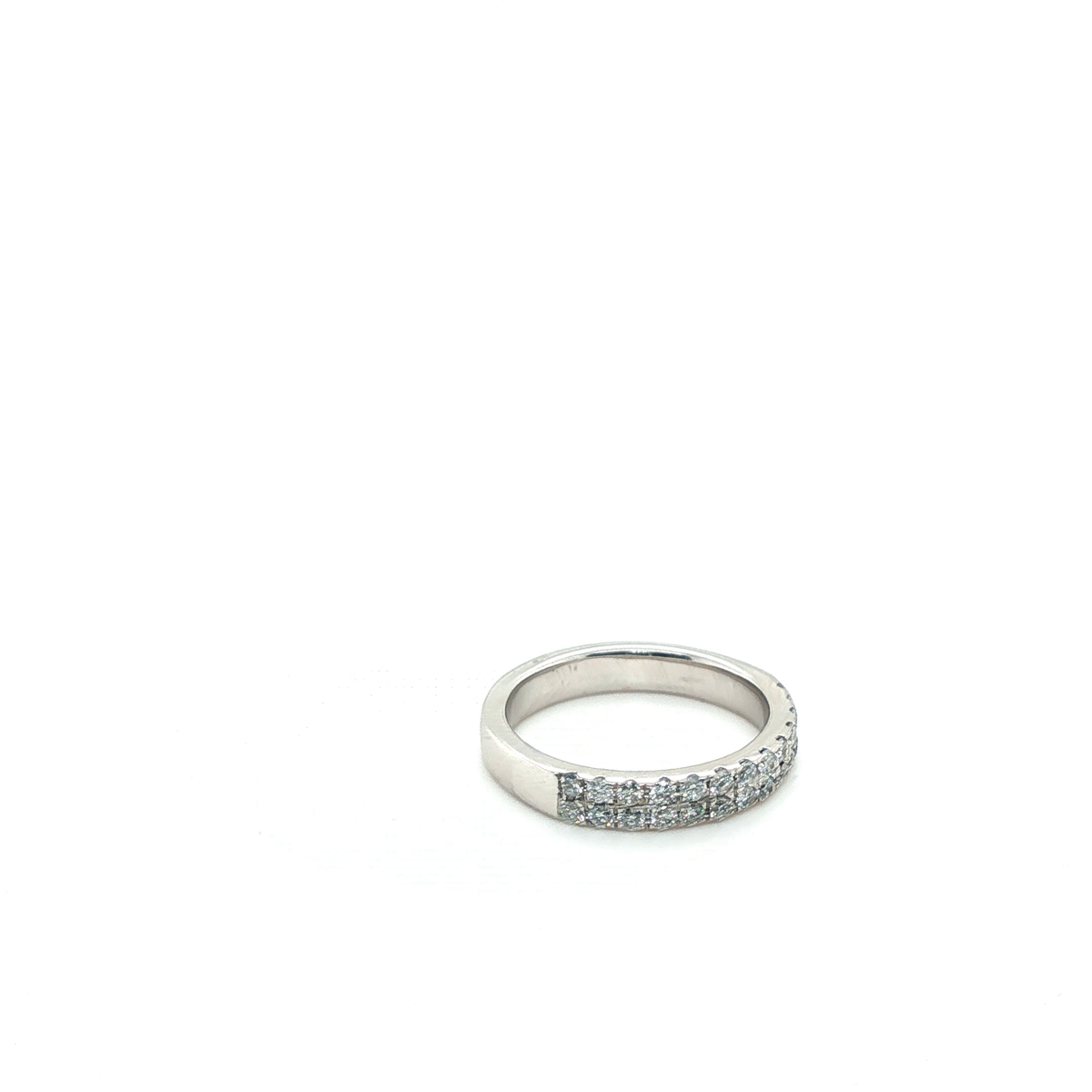 Exquisite Round Brilliant Diamond White Gold Eternity Ring