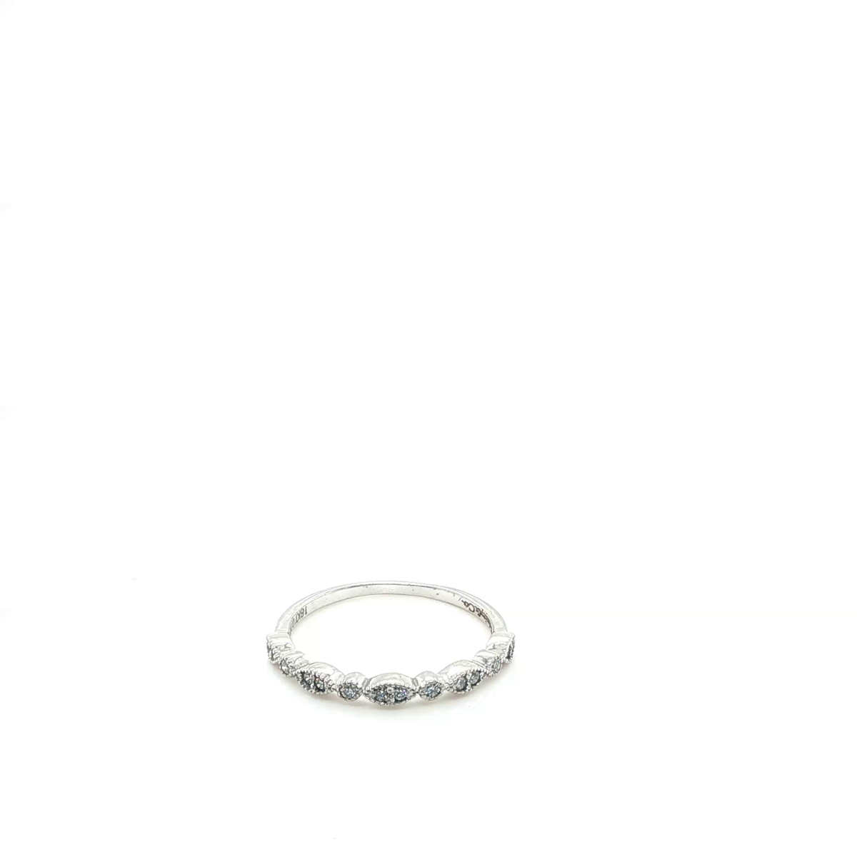 Marquise Brilliant Diamond Triple Stackable Ring Set in White Gold
