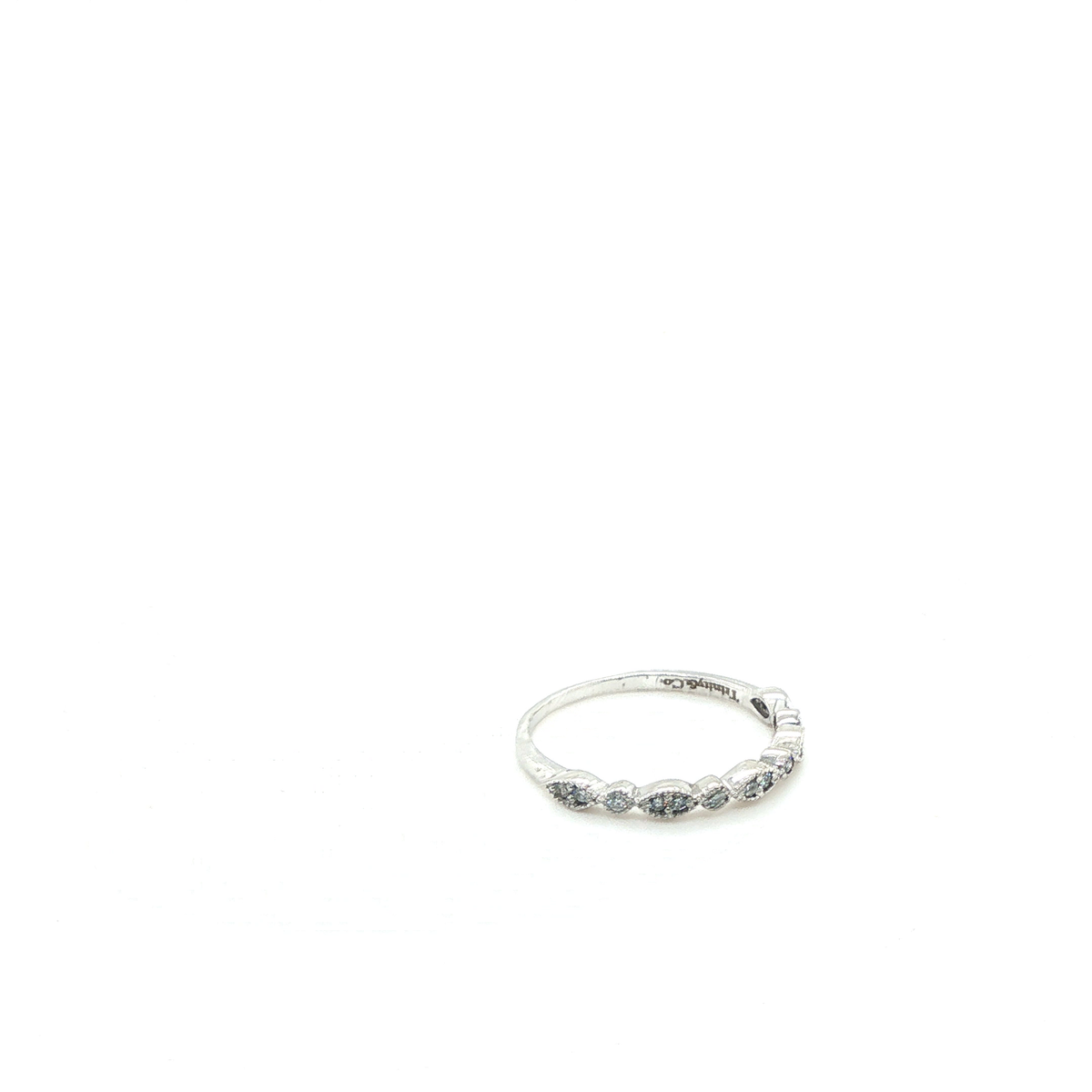 Marquise Brilliant Diamond Triple Stackable Ring Set in White Gold