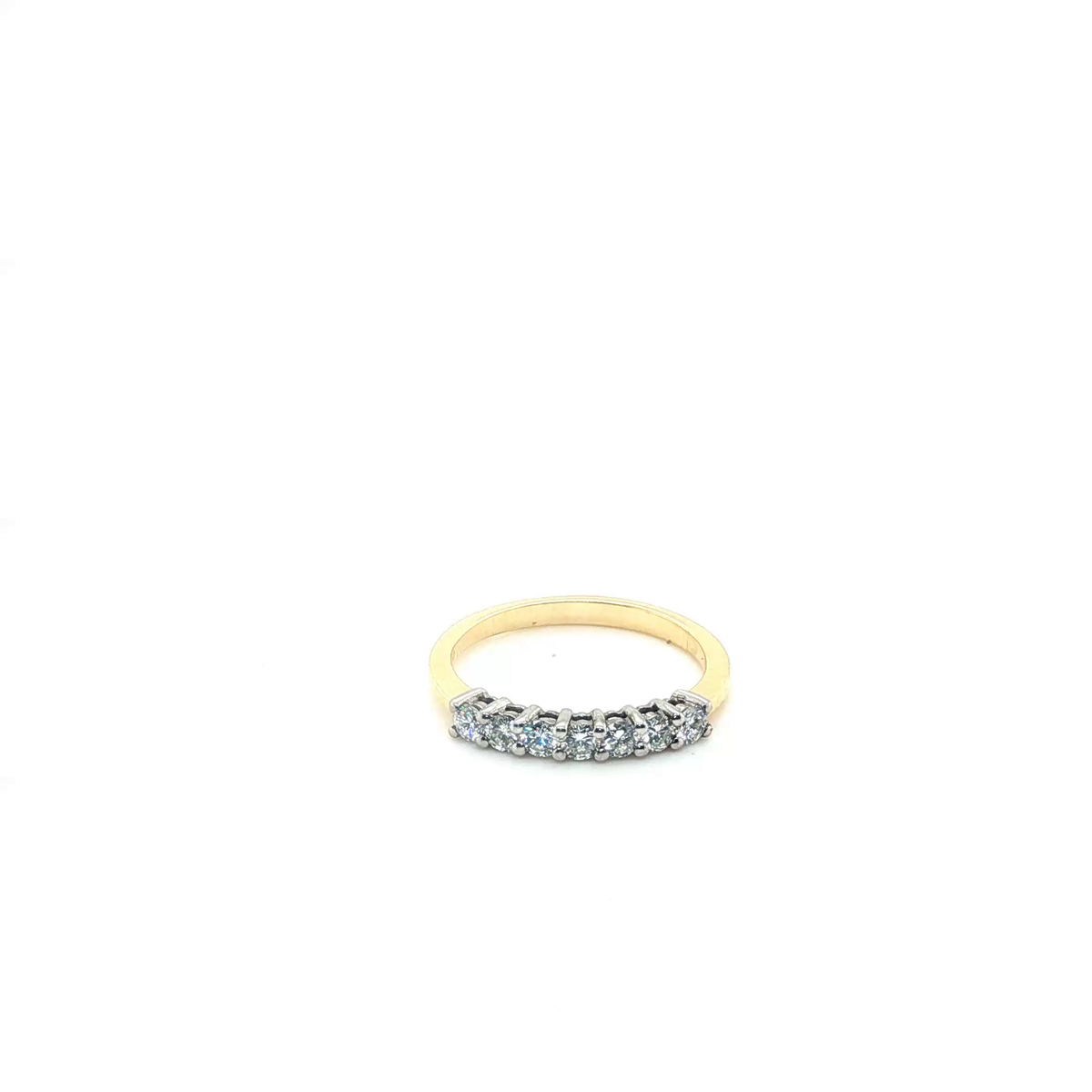Classic Round Brilliant Diamond Eternity Ring in Yellow Gold