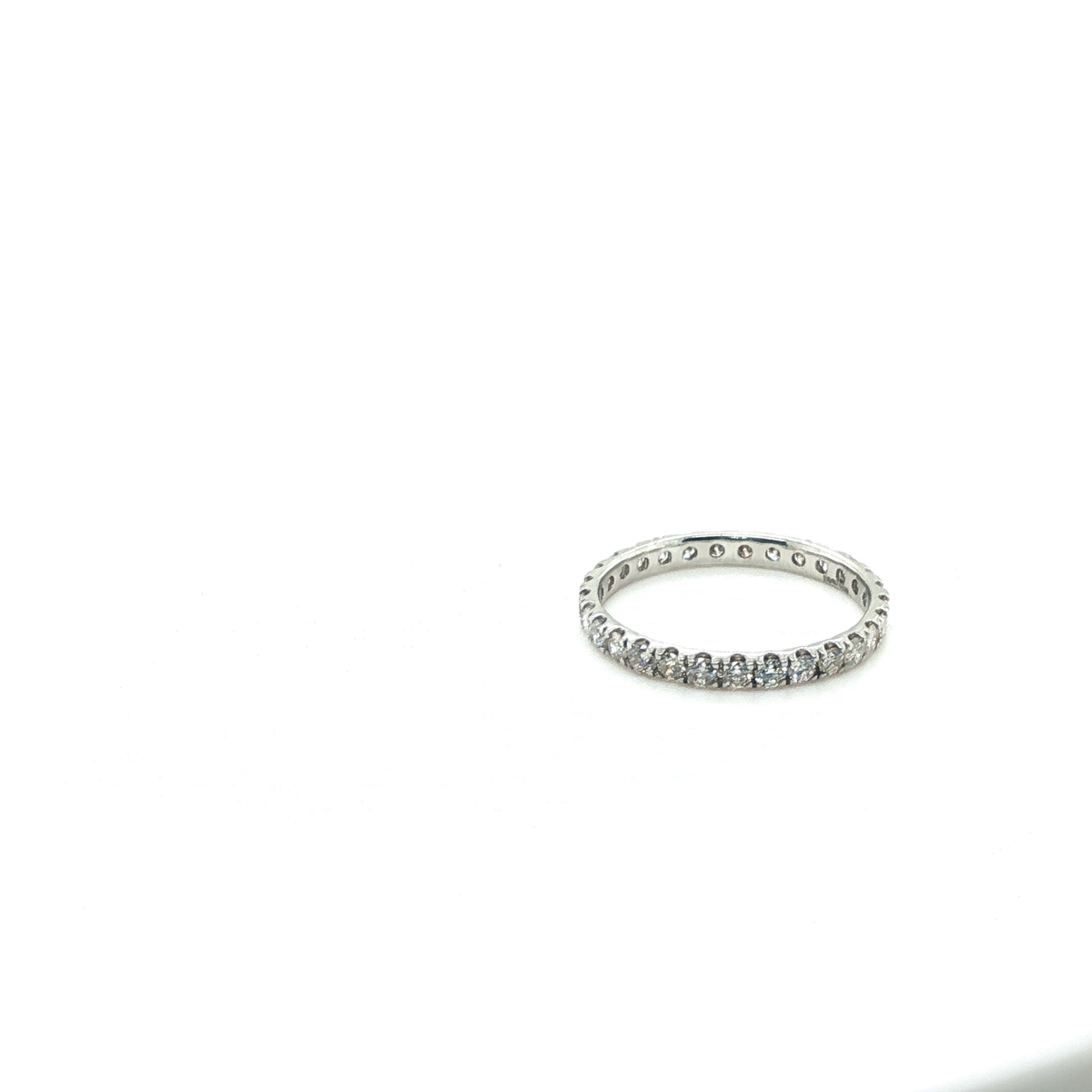 Round Brilliant Cut Diamond Eternity Ring in Platinum