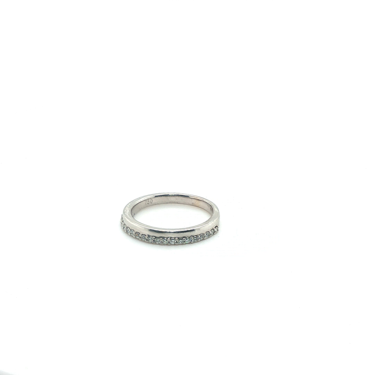 Round Brilliant Cut Diamond Full Eternity Band in White Gold