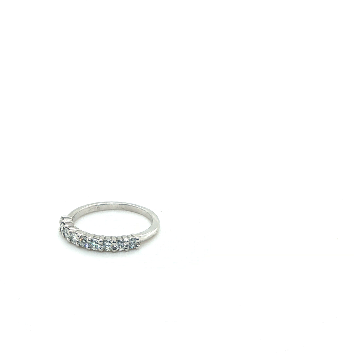 Classic White Gold Round Brilliant Cut Diamond Eternity Ring