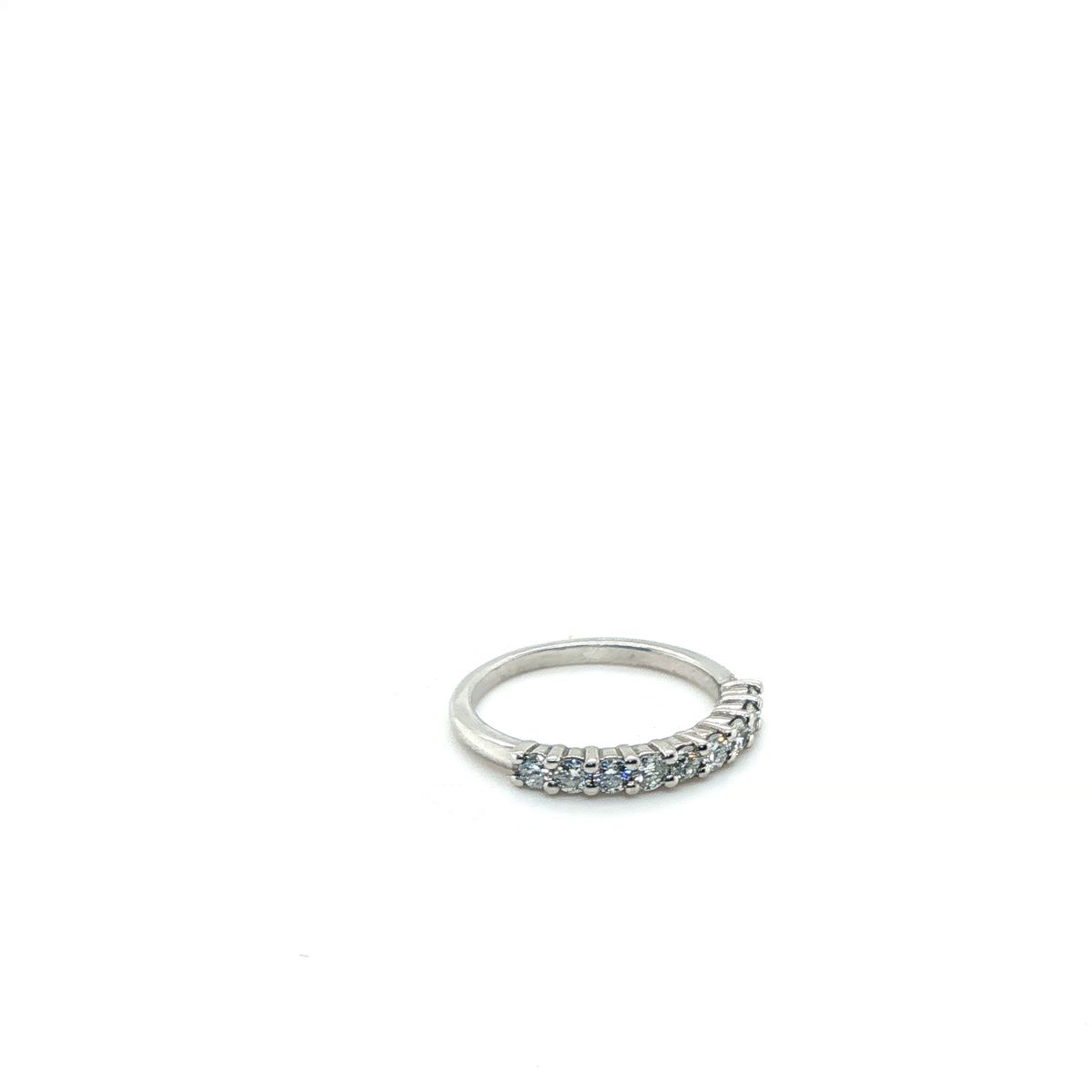 Classic White Gold Round Brilliant Cut Diamond Eternity Ring