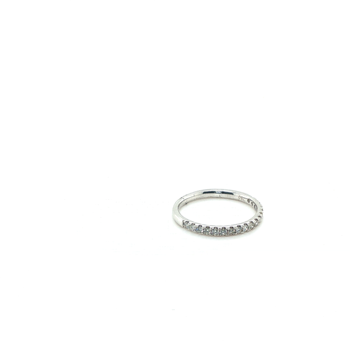 Round Brilliant Diamond Eternity Ring in Polished White Gold