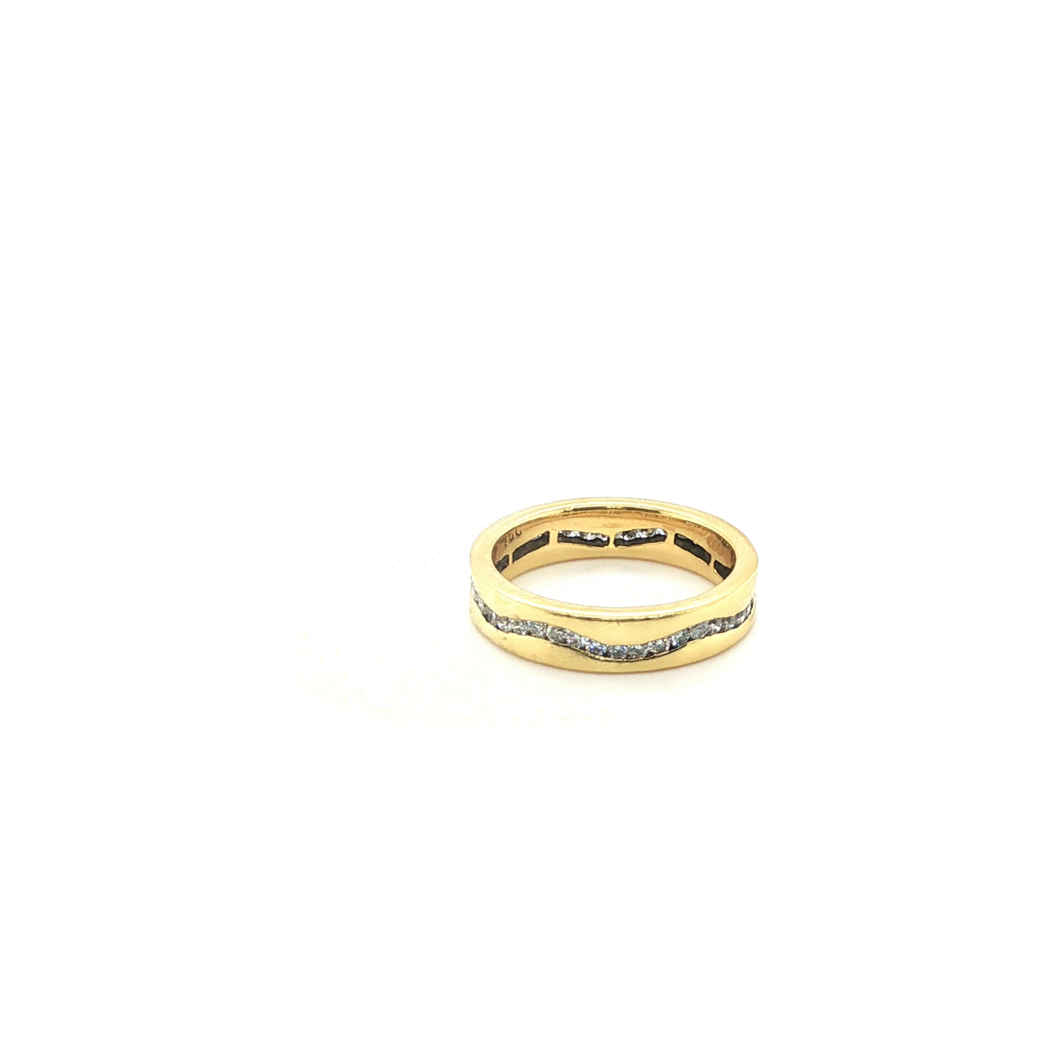 Classic Yellow Gold Round Brilliant Cut Diamond Eternity Ring