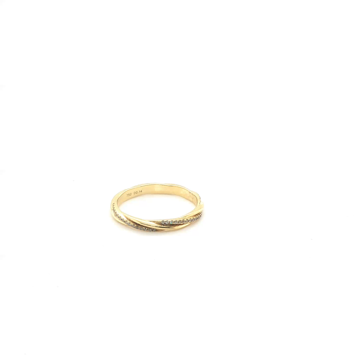 Classic Yellow Gold Round Brilliant Cut Diamond Eternity Ring