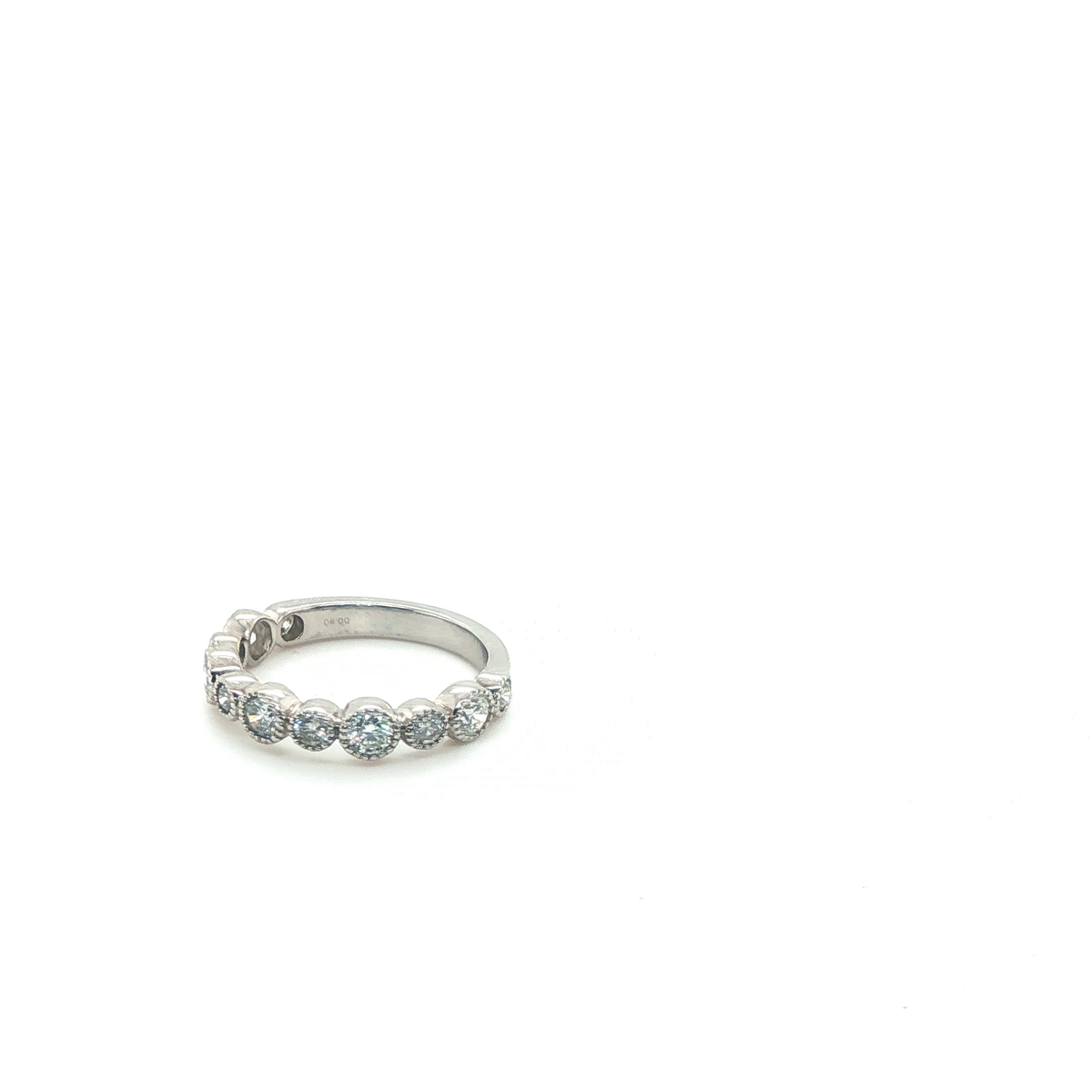 Classic Brilliant Cut Diamond White Gold Eternity Band