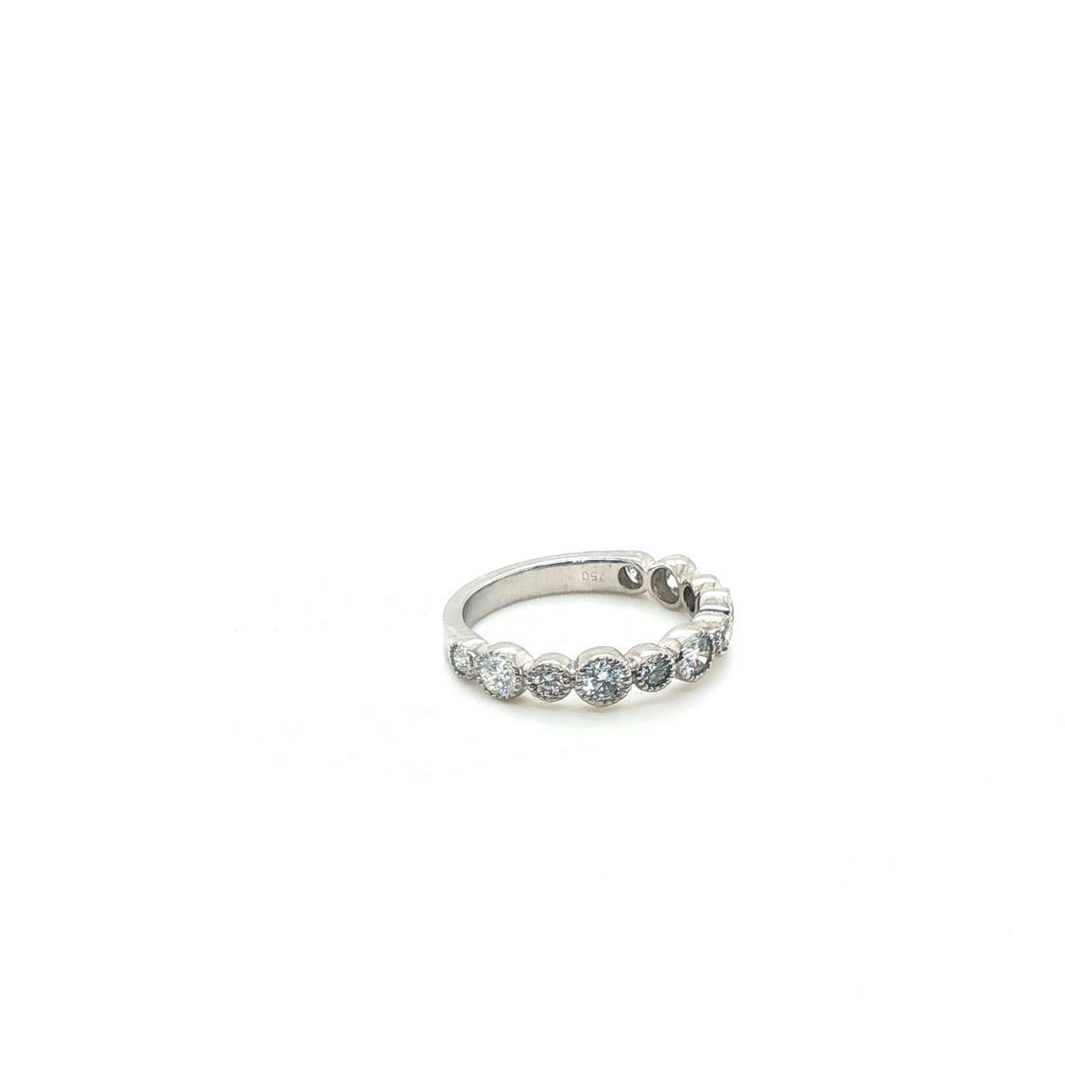 Classic Brilliant Cut Diamond White Gold Eternity Band