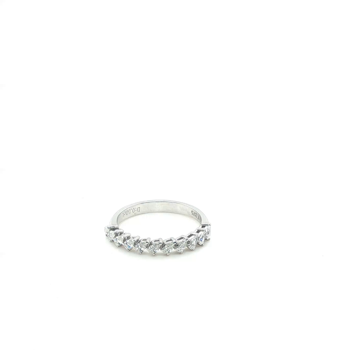 Classic Round Brilliant Diamond Eternity Ring in White Gold